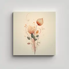 GENERICO - Cuadro De Pared Expresivo Con Diseño Moderno De 70x70 Cm