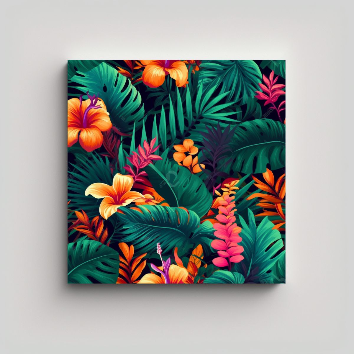 GENERICO - Arte Gráfico Inspirador En Lienzo Con Patrón 30x30 Cm