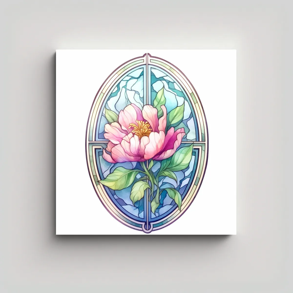 GENERICO - Cuadro Decorativo De Alta Calidad Con Clipart 90x90 Cm