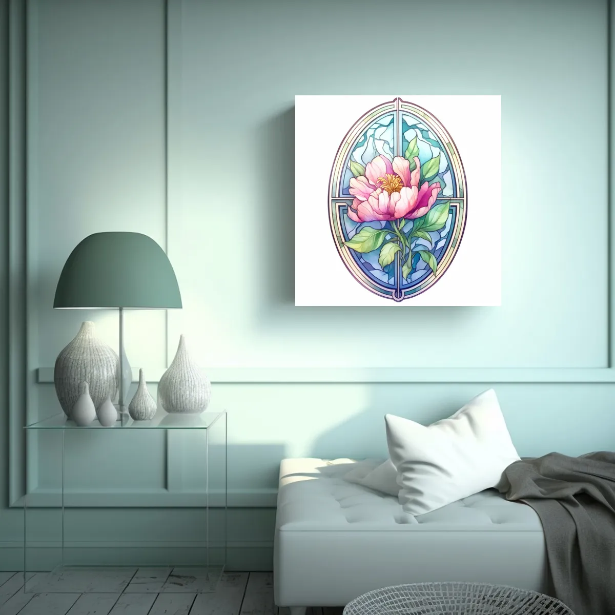 GENERICO - Cuadro Decorativo De Alta Calidad Con Clipart 90x90 Cm