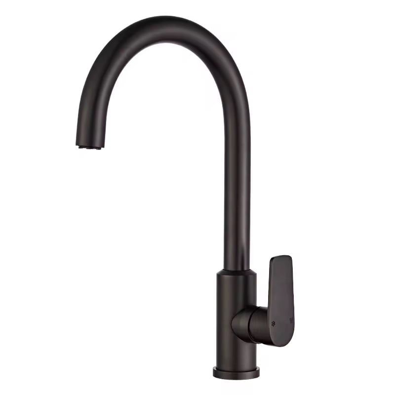 GENERICO - llave monomando acero inoxidale pack 2 grifos negro