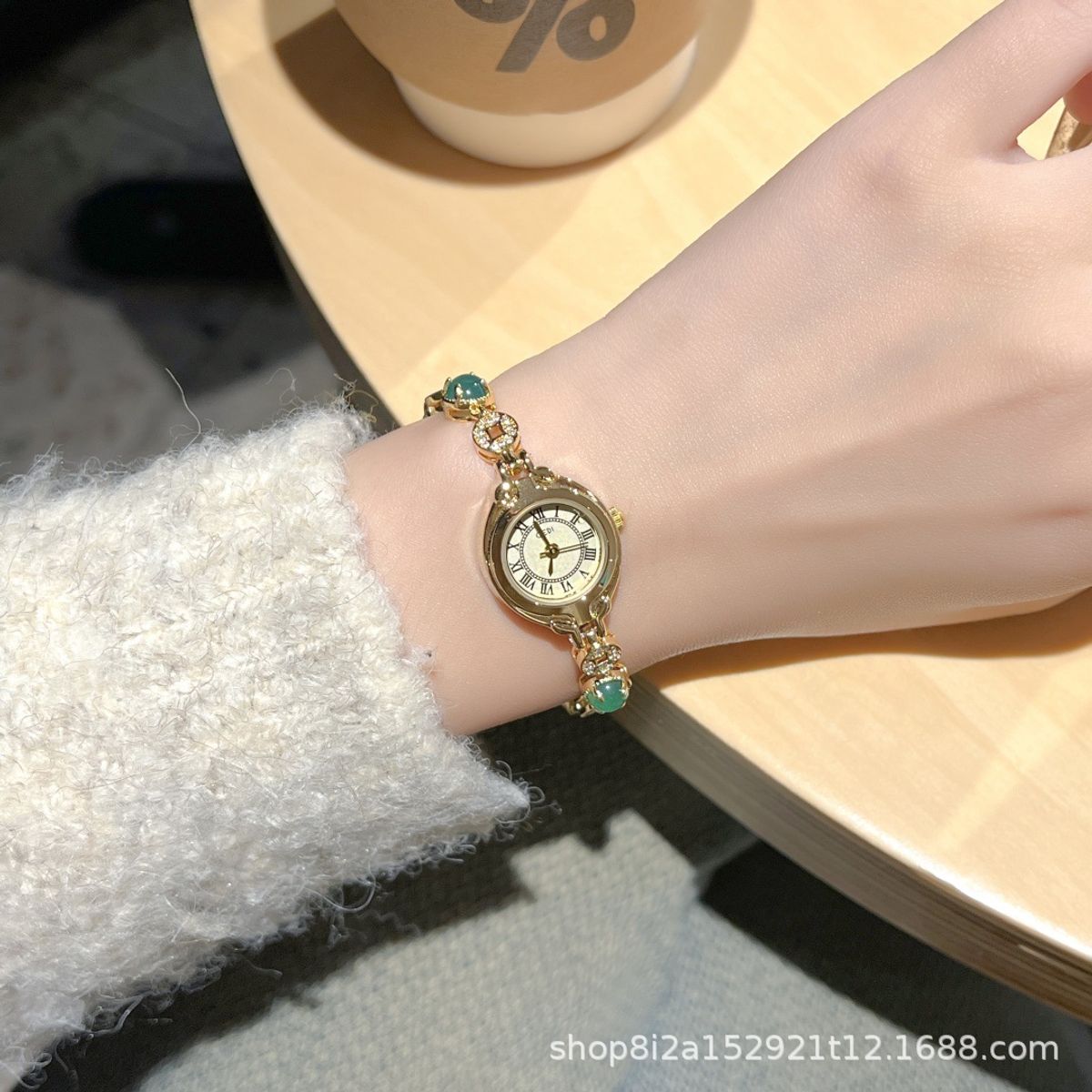 TIOZONEY - Reloj de mujer de acero inoxidable