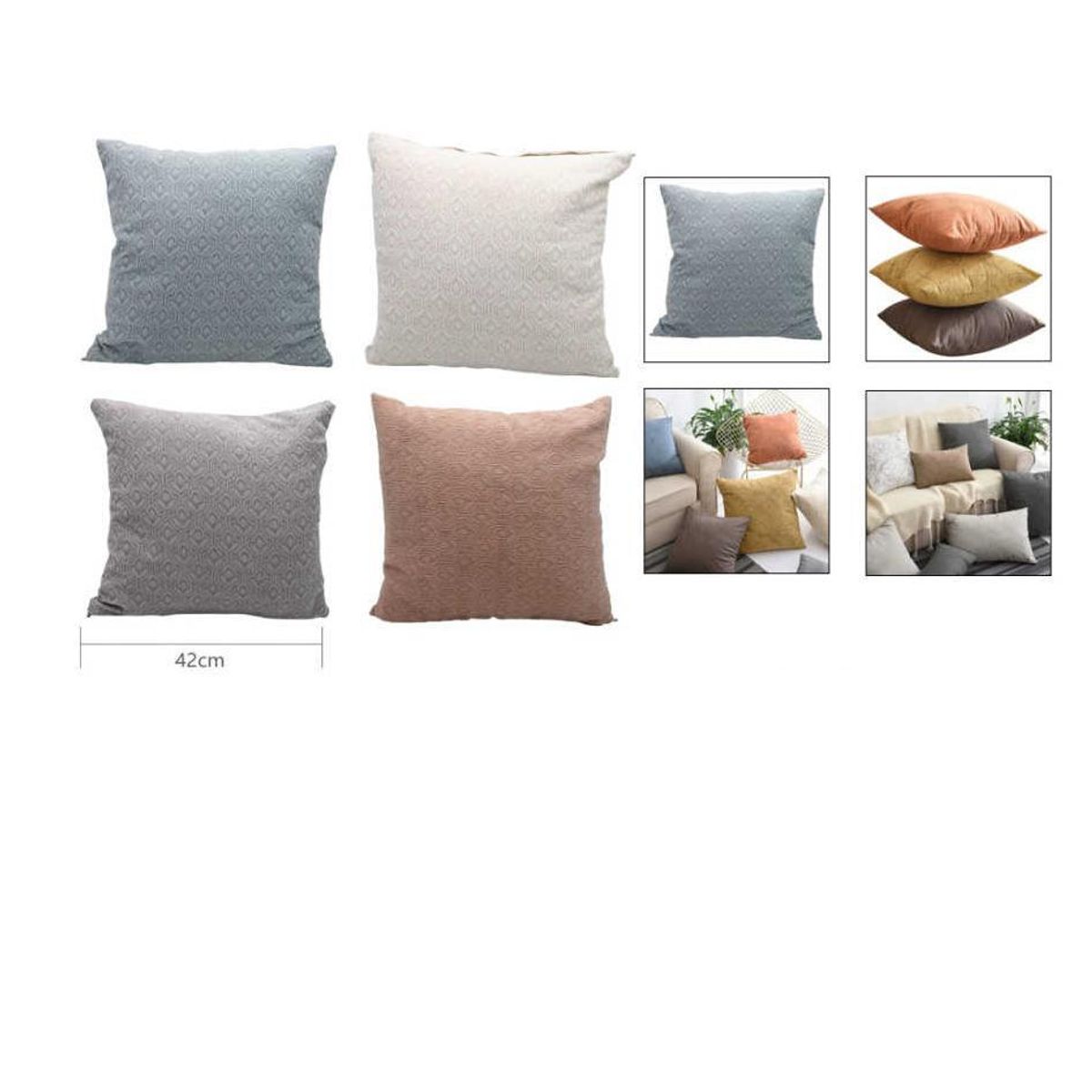 GENERICO - Pack 2 Funda para Cojin 42cm