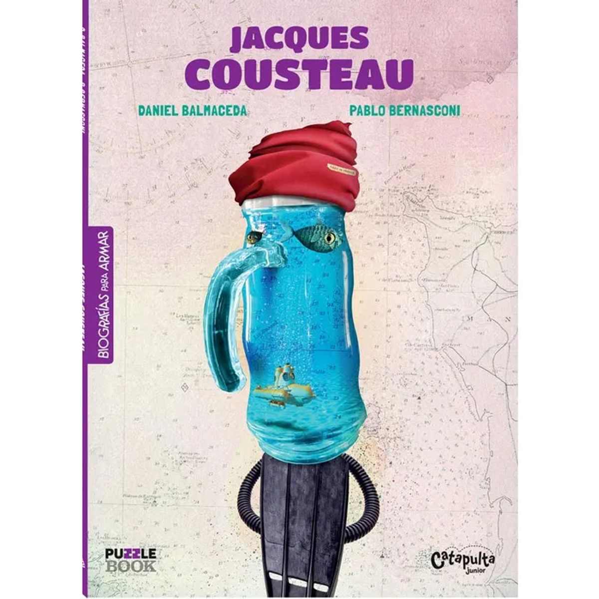 CATAPULTA - Libro JACQUES COUSTEAU BIO PARA ARMAR - Balmaceda Bernasconi