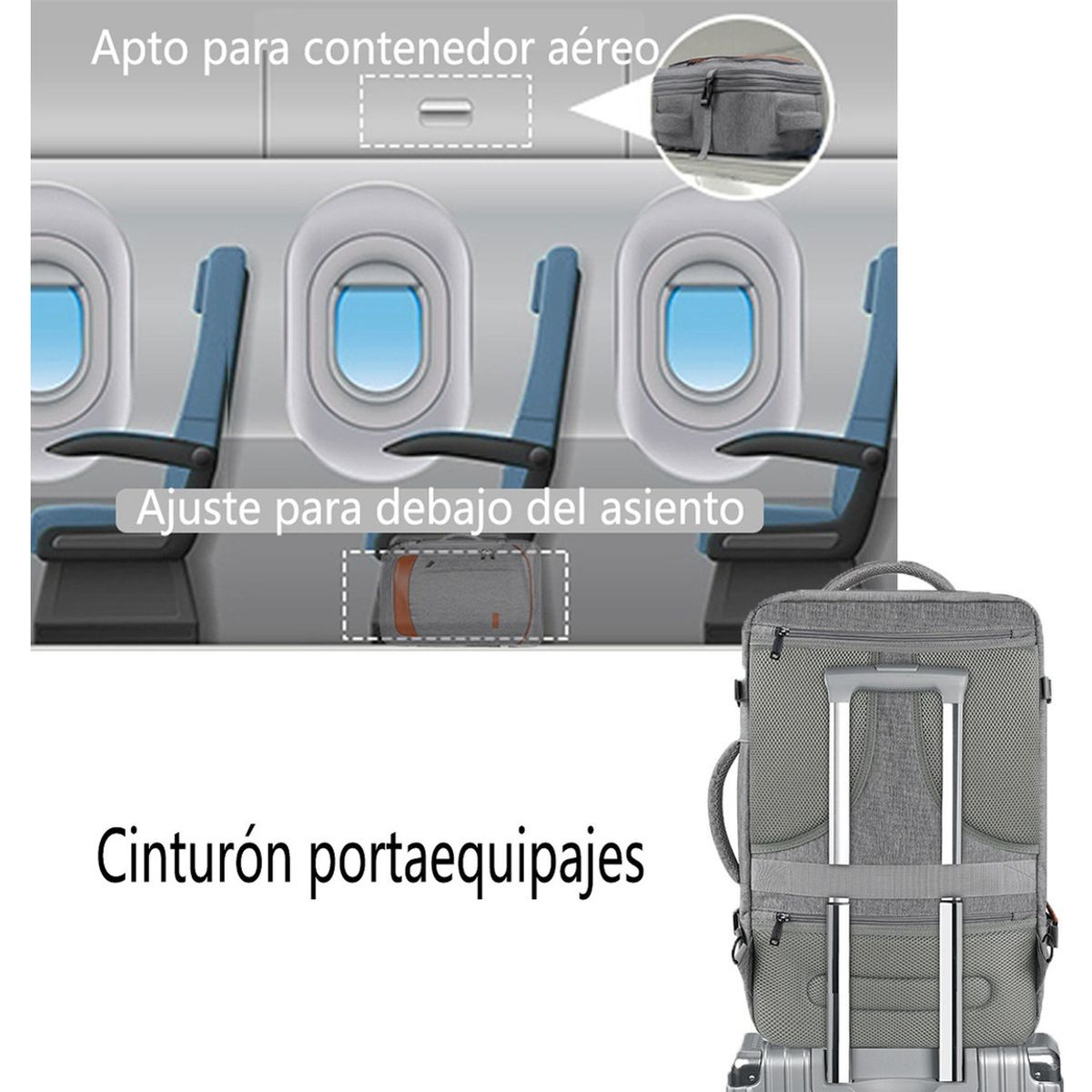 TIOZONEY - Mochila de viaje Viral