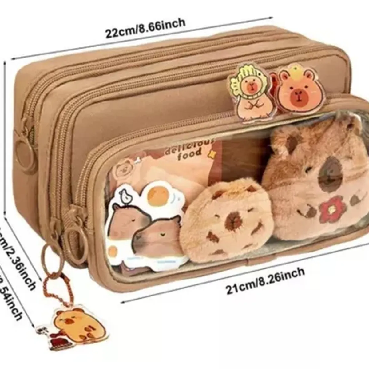 TIOZONEY - Mochila escolar Capibara