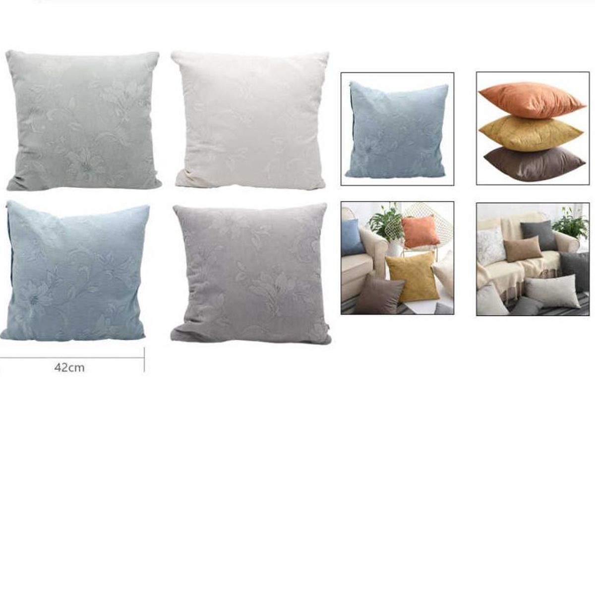 GENERICO - Pack 2 Funda para Cojin