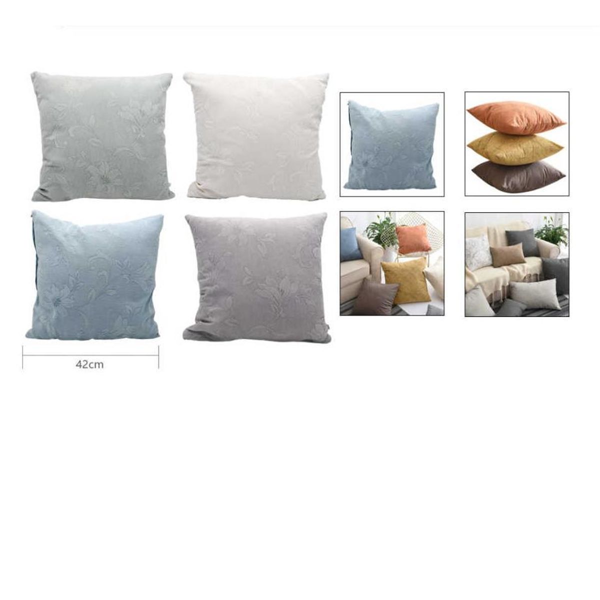 GENERICO - Pack 2 Funda para Cojin