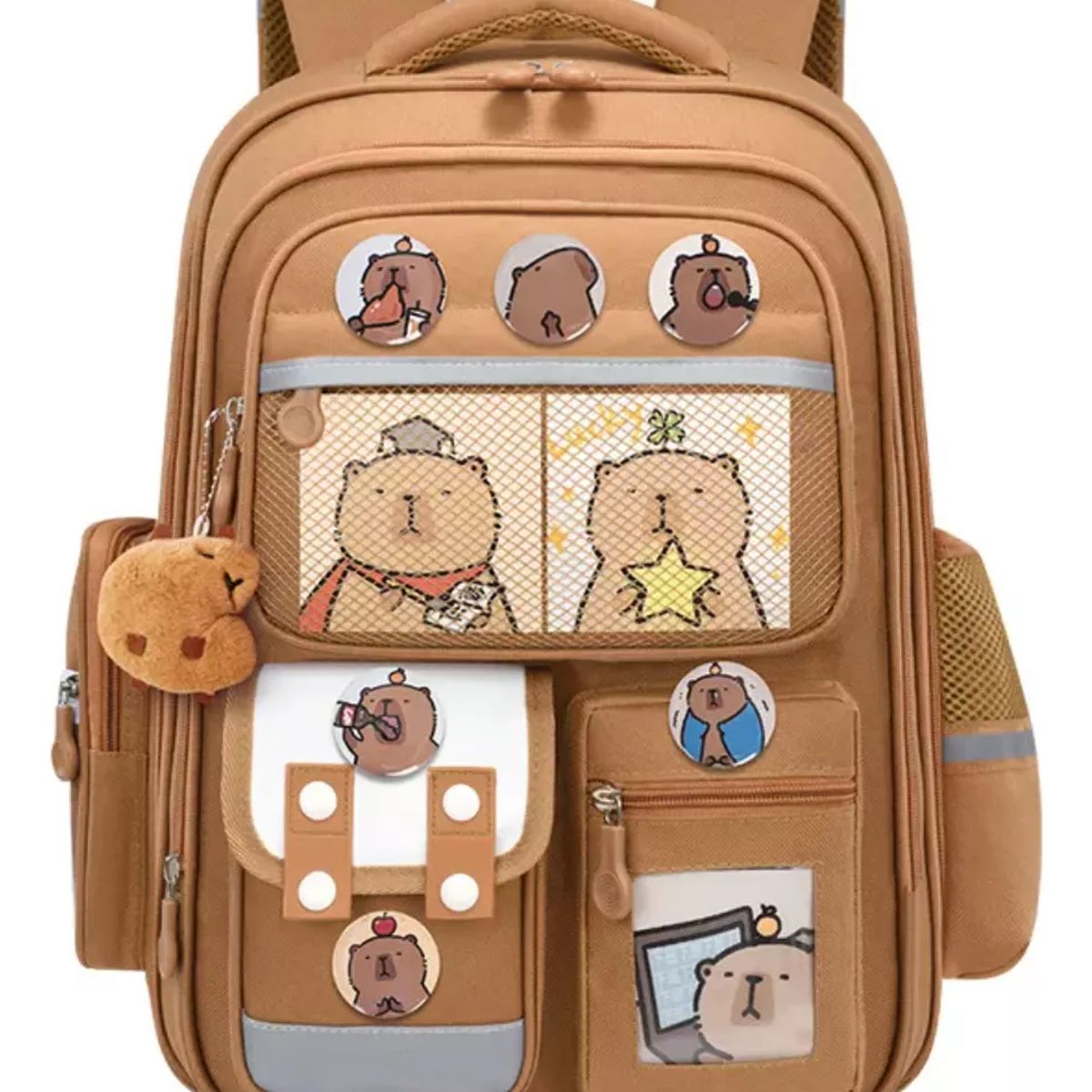 TIOZONEY - Mochila escolar Capibara