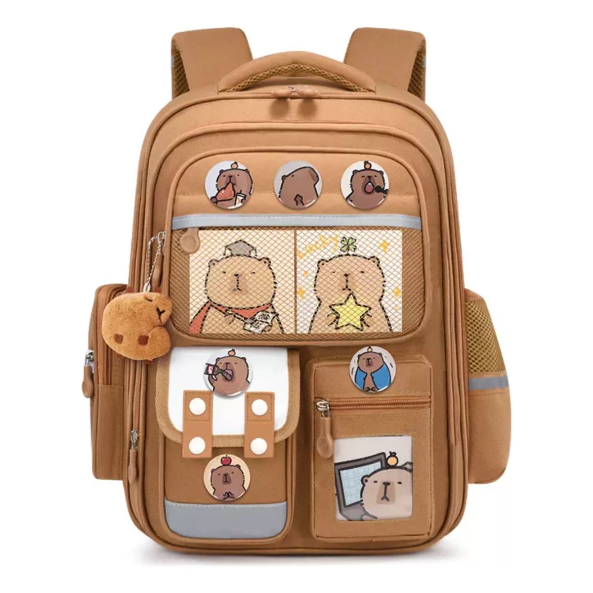 TIOZONEY - Mochila escolar Capibara