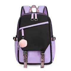 TIOZONEY - Mochila escolar con puerto de carga USB