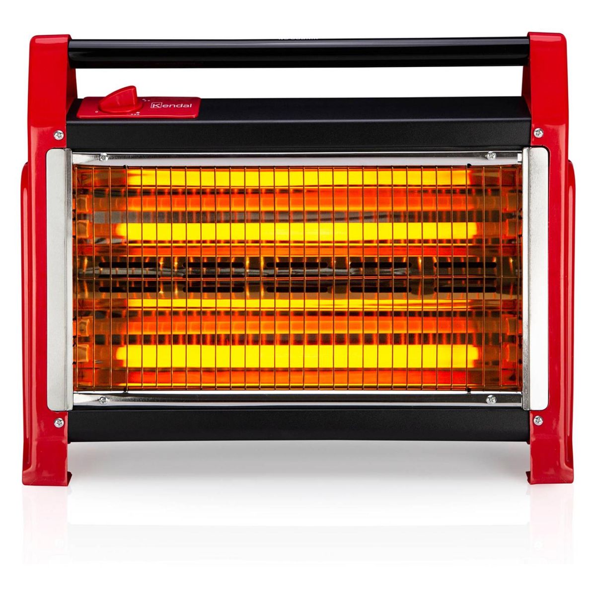 KENDAL - Estufa Calefactor Electrico De Cuarzo 1600W 2N Rojo KC-160AS Kendal