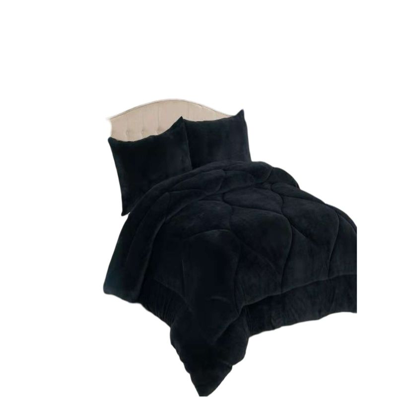 GENERICO - PLUMON DE INVIERNO 2 PLAZAS NEGRO