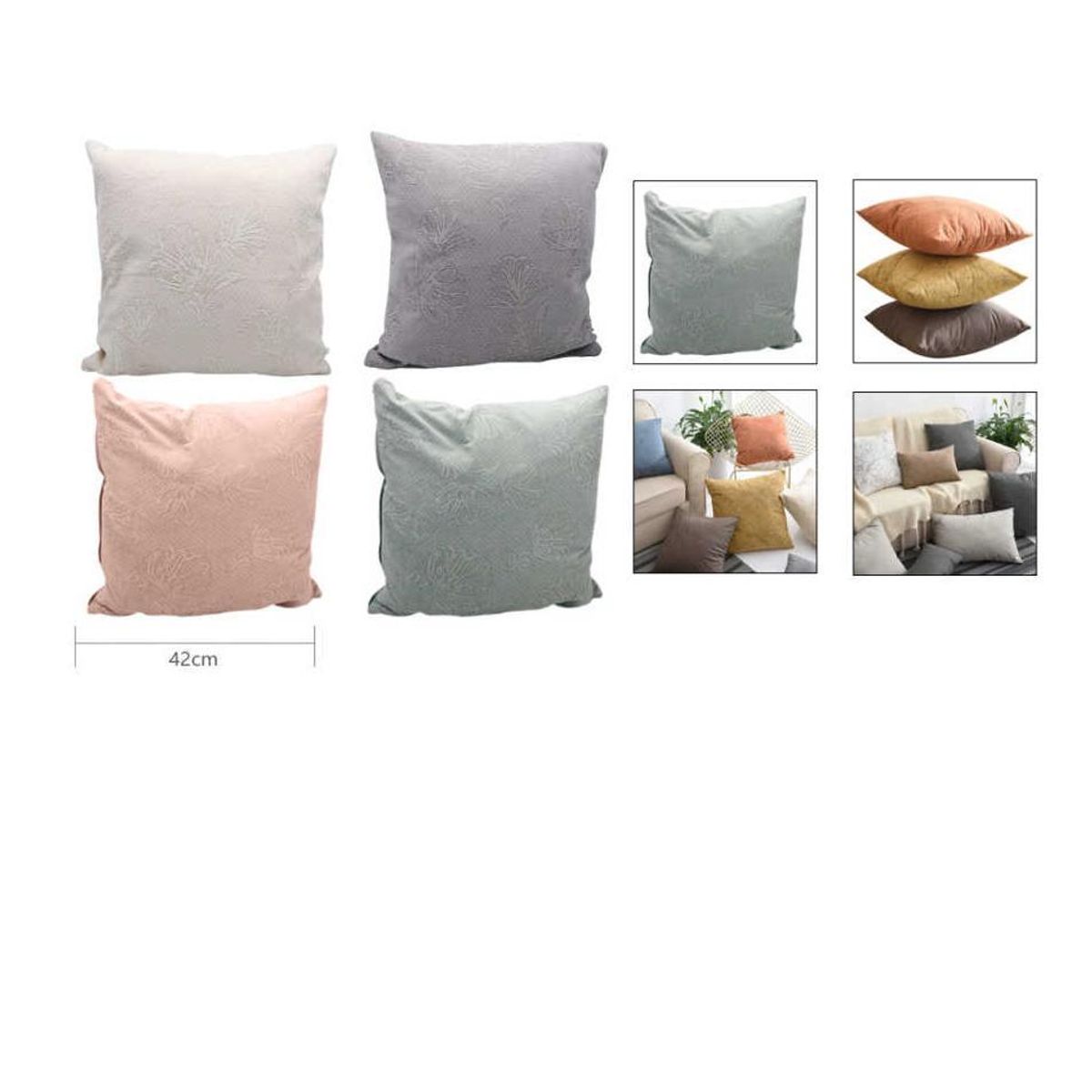 GENERICO - Pack 2 Funda para Cojin