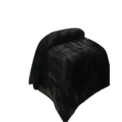 GENERICO - PLUMON PELUDO PLAZA Y MEDIA NEGRO