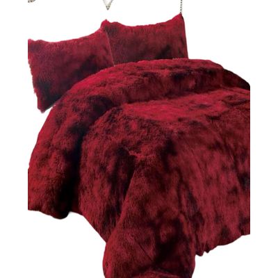 Imagen 2 del producto PLUMON PELUDO 2 PLAZAS ROJO JASPEADO