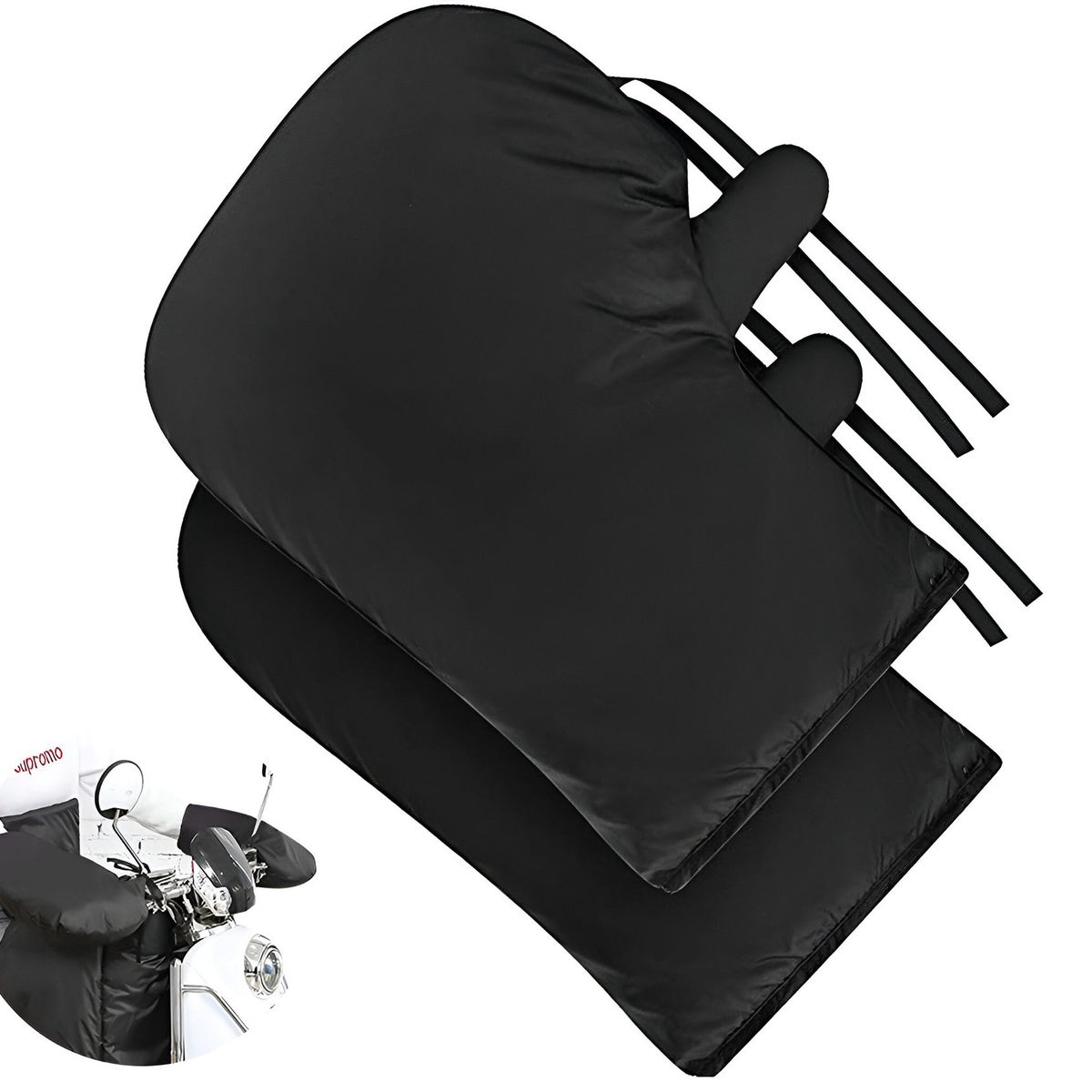 GENERICO - Cubre Puños Para Moto Manopla De Inviernos Guantes De Moto