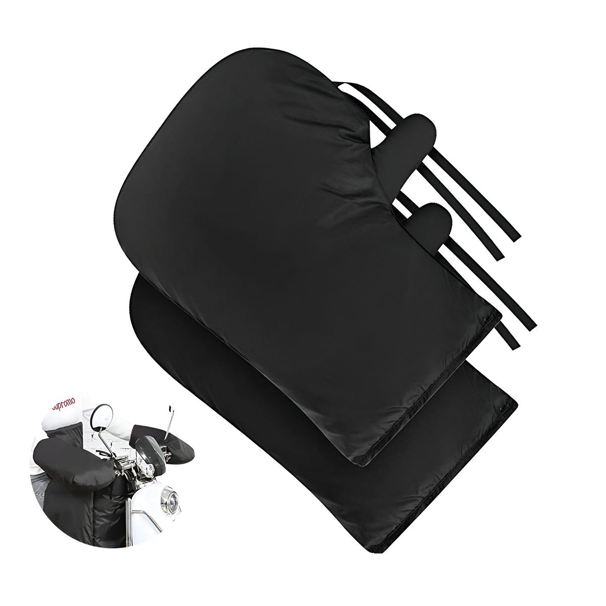 GENERICO - Cubre Puños Para Moto Manopla De Inviernos Guantes De Moto