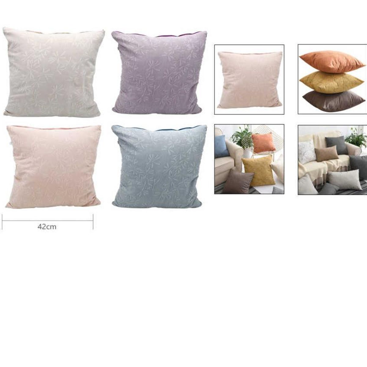 GENERICO - Pack 2 Funda para Cojin