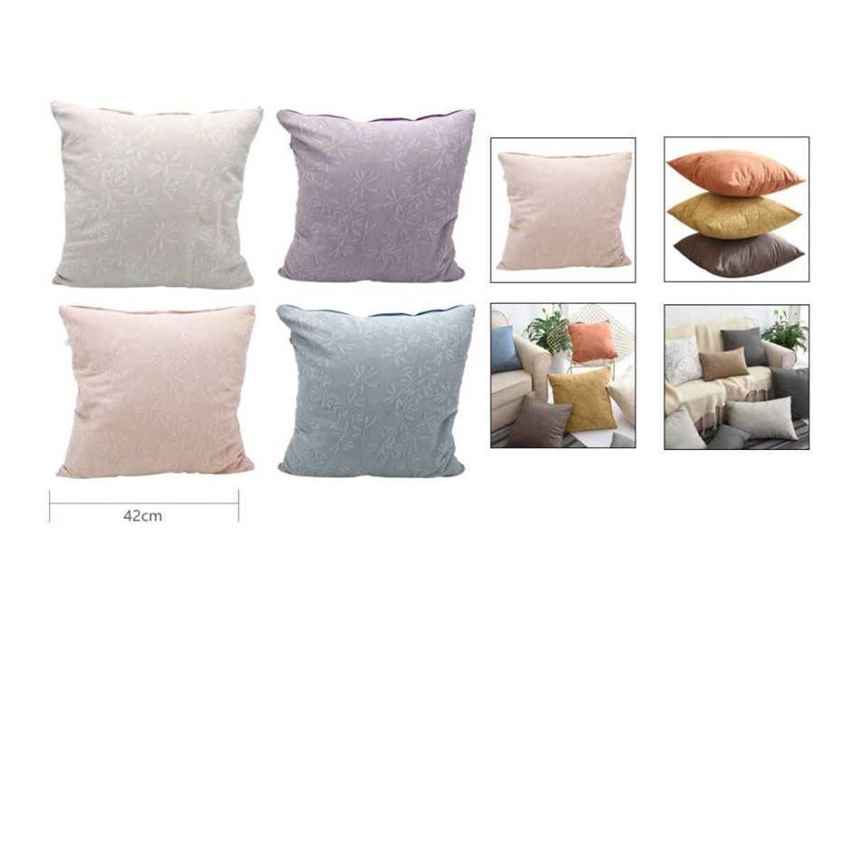 GENERICO - Pack 2 Funda para Cojin