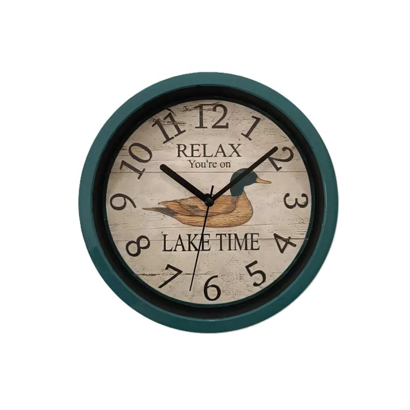 GENERICO - Reloj de pared 57x244x252 cm elemental verde
