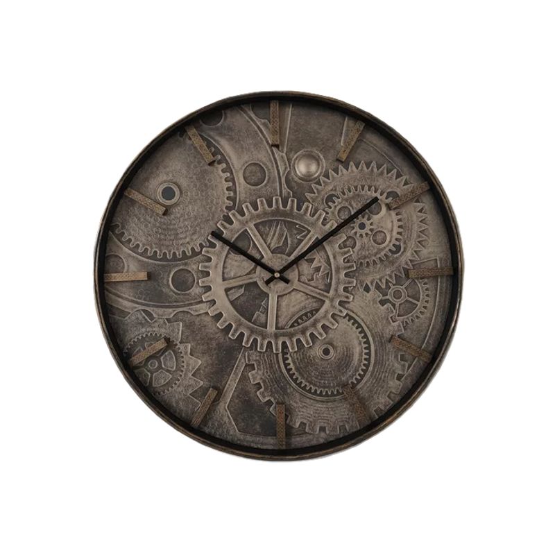 GENERICO - Reloj de pared 529x232x55 cm elemental café