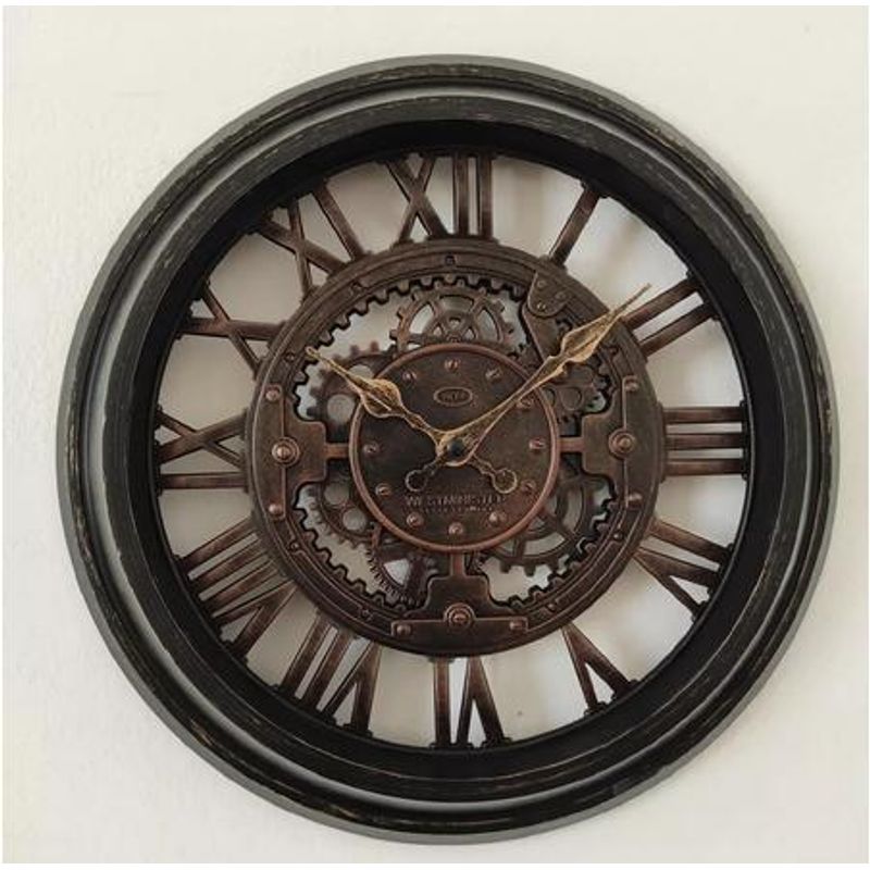 GENERICO - Reloj de pared 50x324x332 cm elemental café
