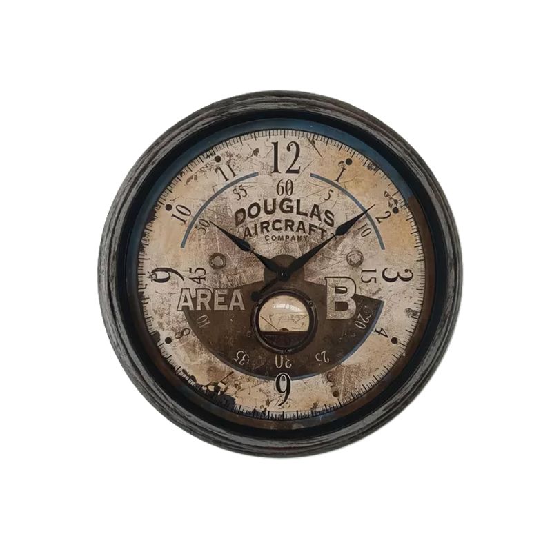GENERICO - Reloj de pared 477x24x495 cm elemental café