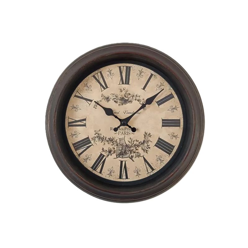 GENERICO - Reloj de pared 52x324x332 cm elemental café