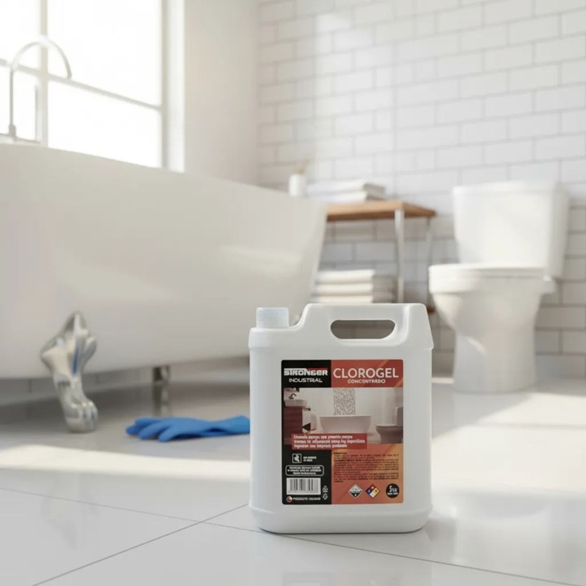 STRONG - Cloro gel concentrado industrial 5L STRONGER