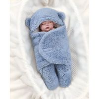 FRAZADA MANTA BEBÉ DE OSO COBERTOR AZUL