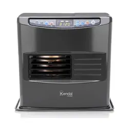 KENDAL - Estufa Calefactor A Parafina Kerosene 12000BTU LED Negro KPL-36