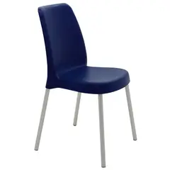 TRAMONTINA - Silla Vanda con Patas de Aluminio en Polipropileno Azul Yale