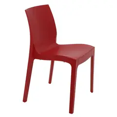 TRAMONTINA - Silla Alice Satinada en Polipropileno Rojo