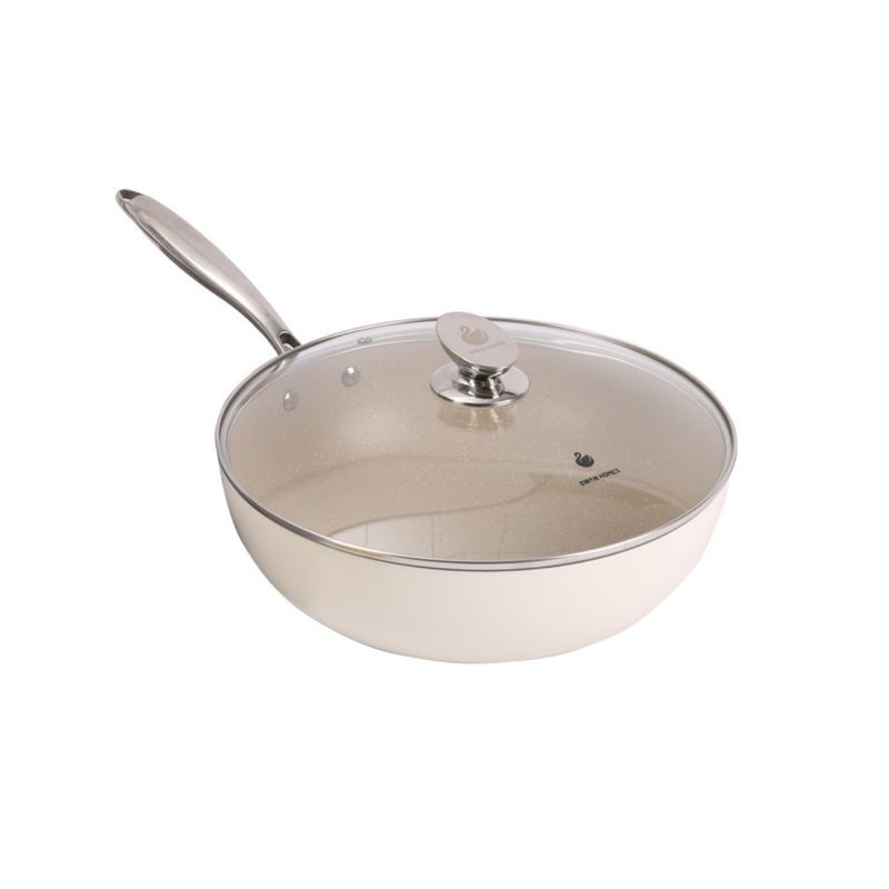 GENERICO - Sarten Antiadherente Cerámica Rosado 32cm SK