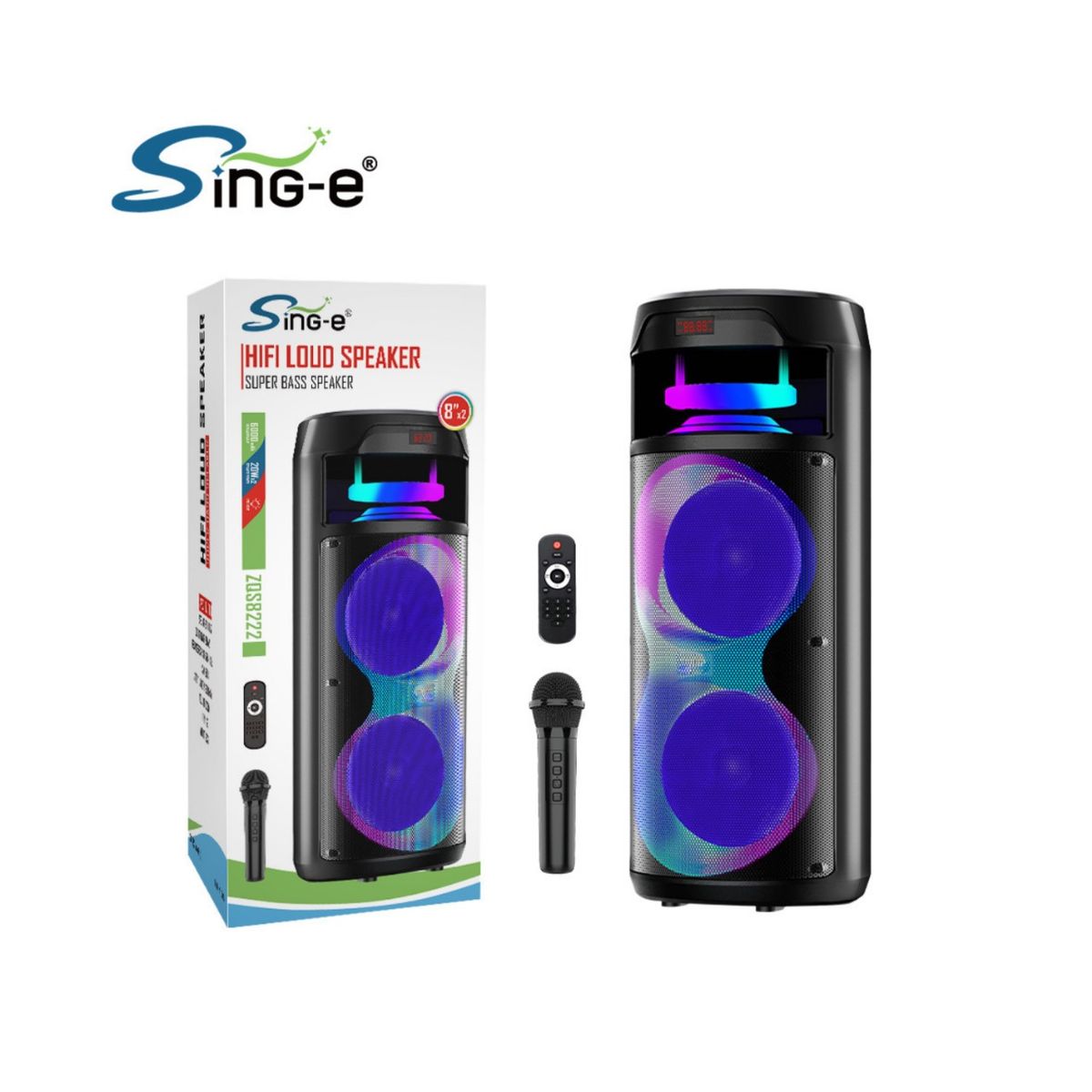 GENERICO - Parlante Altavoz Bluetooth Inalámbrico Karaoke SK
