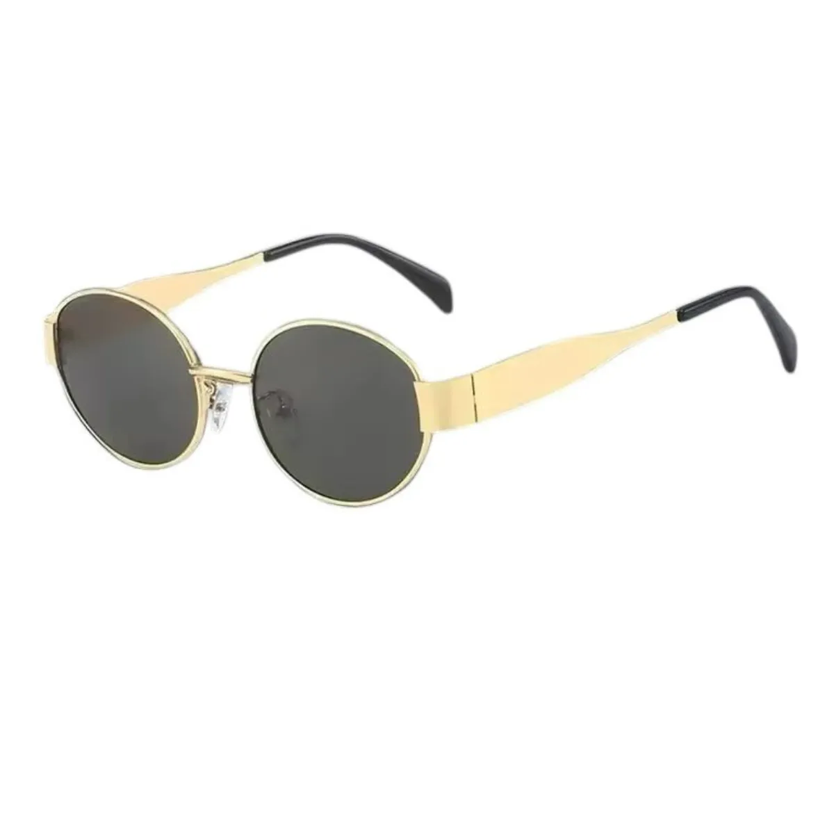 GENERICO - Lentes de sol ovalado estilo retro unisex