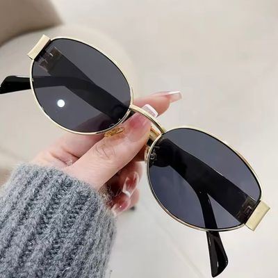 Imagen 2 del producto Lentes de sol ovalado estilo retro unisex