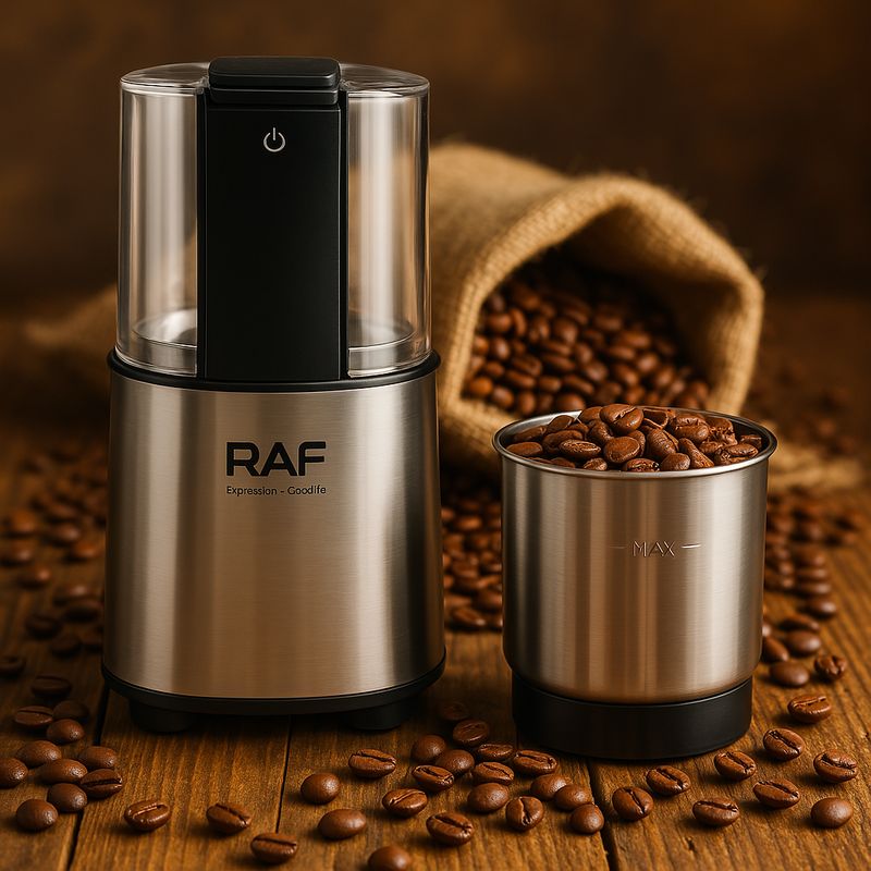 RAF - Moledor Portátil De Café Eléctrico Semillas Molino Granos