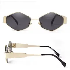 GENERICO - Lentes de sol retro hexagonales