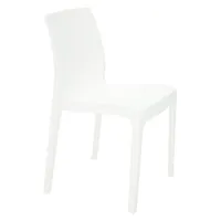 Silla Alice Satinada en Polipropileno Blanco