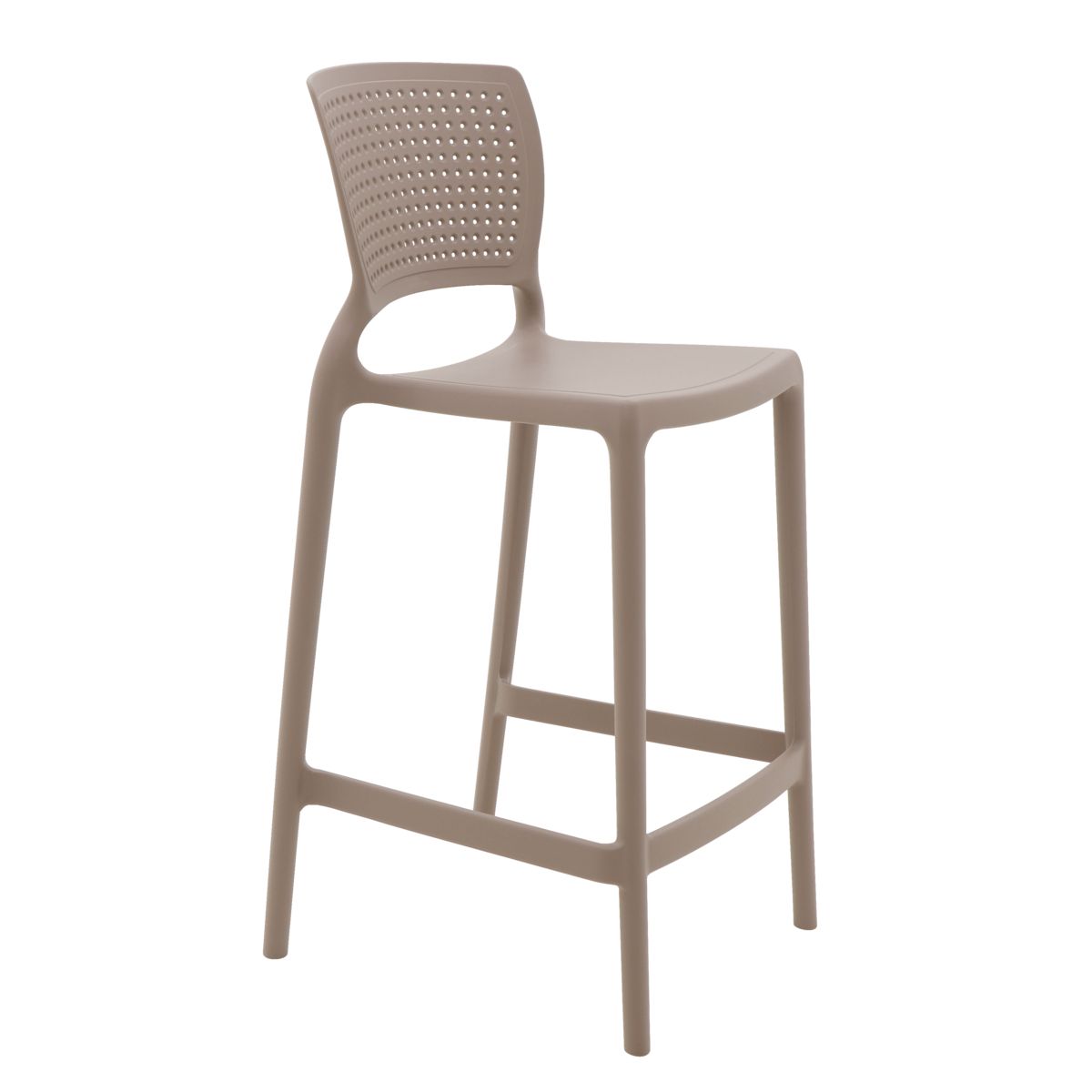 TRAMONTINA - Silla Tramontina Safira Alta Residencia en Polipropileno y Fibra de Vidrio Taupe