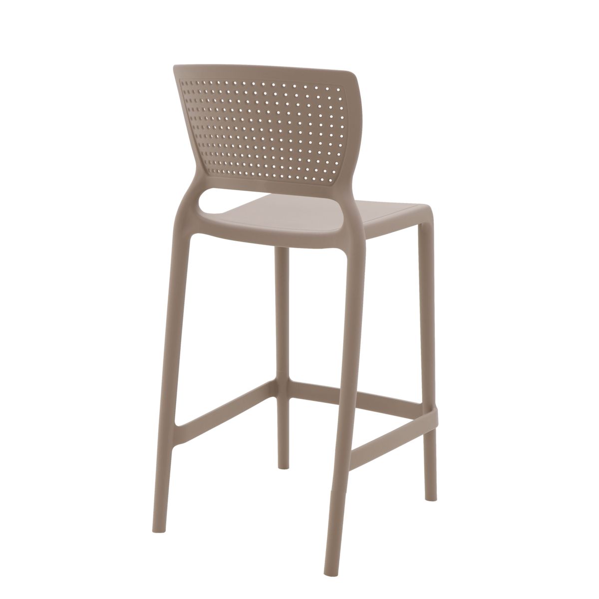 TRAMONTINA - Silla Tramontina Safira Alta Residencia en Polipropileno y Fibra de Vidrio Taupe