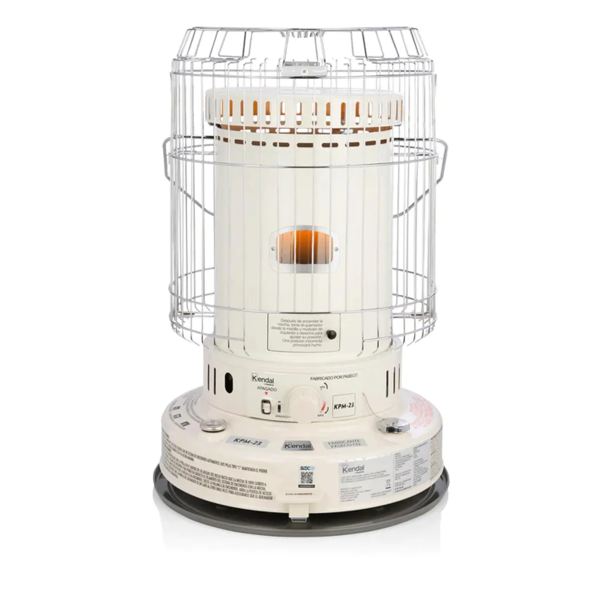 KENDAL - Estufa Calefactor A Parafina Kerosene 23000BTU Blanco KPM-23 Kendal
