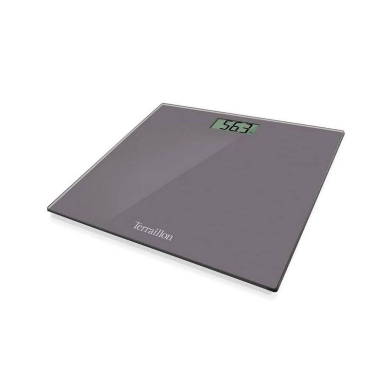 TERRAILLON - Pesa Balanza Personal 160Kg Vidrio LCD One Chestnut Terraillon