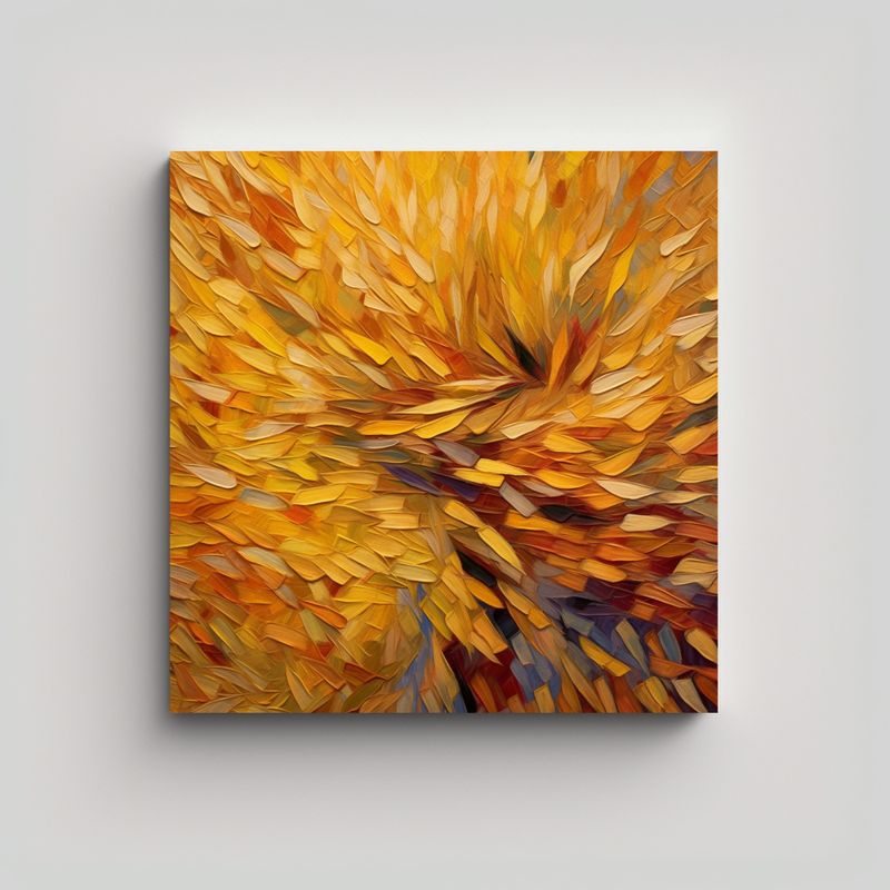 GENERICO - Cuadro Abstracto Expresión Elegante Textura 60x60 Cm