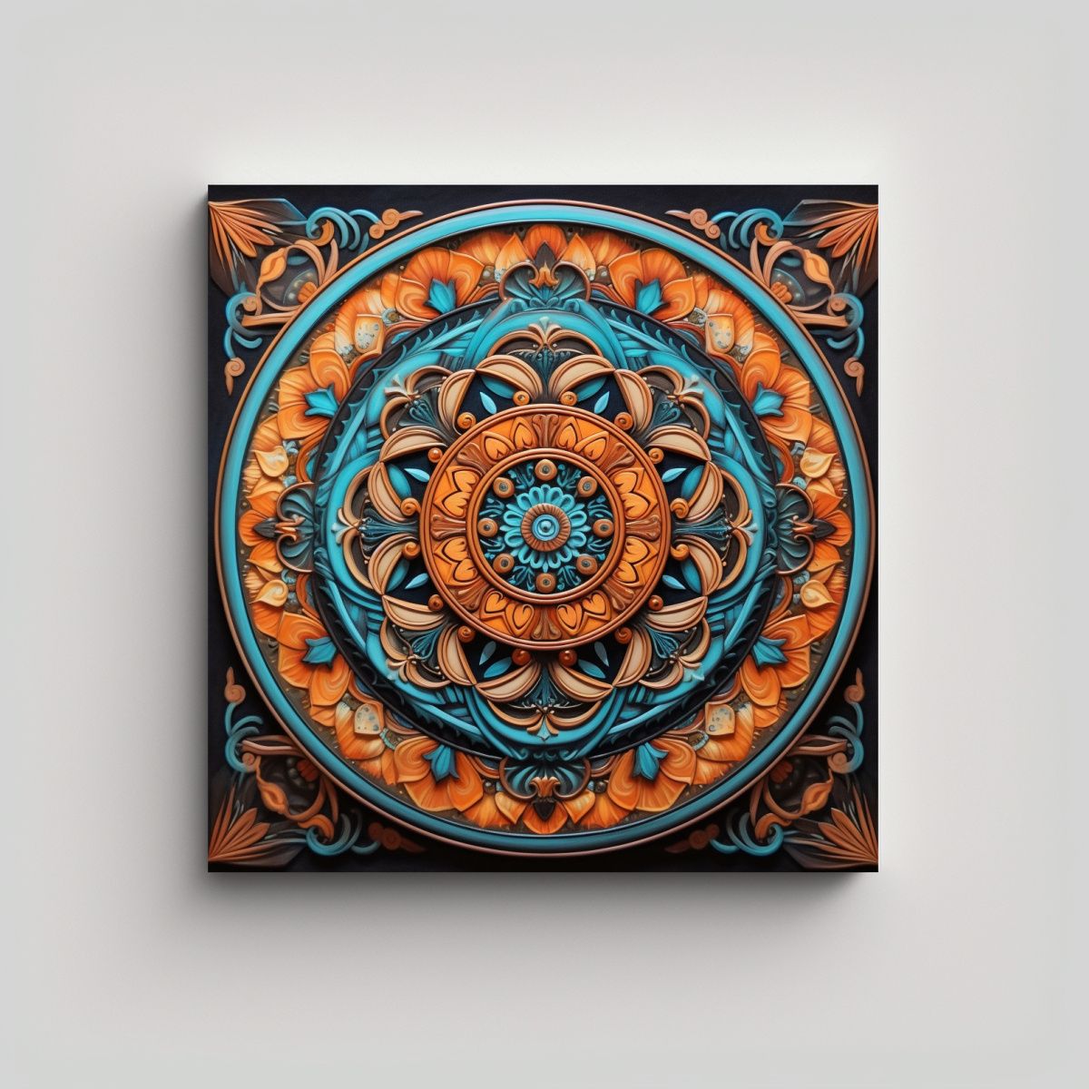 GENERICO - Pinturas Decorativas De Mandalas Fantásticas 90x90 Cm