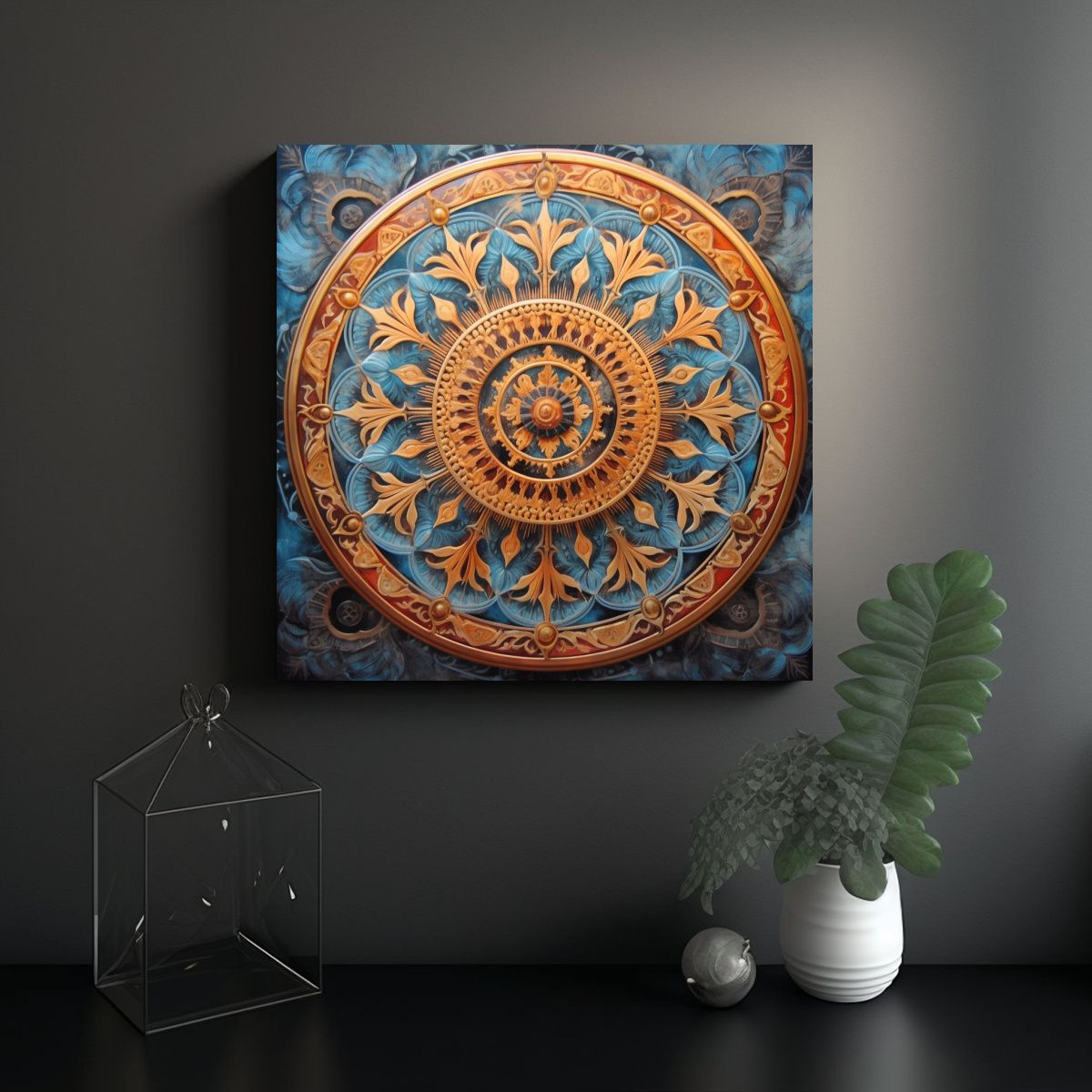 GENERICO - Pinturas Decorativas De Mandalas Fantásticas En 70x70 Cm