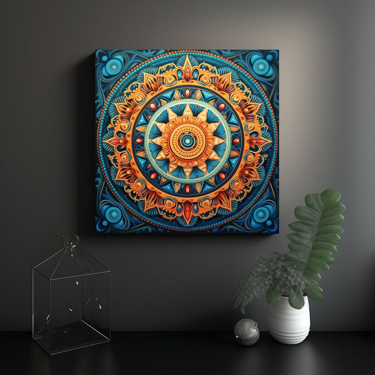 GENERICO - Pinturas Decorativas Mandala Elegantes Para Crear 80x80 Cm