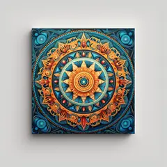 GENERICO - Pinturas Decorativas Mandala Elegantes Para Crear 60x60 Cm